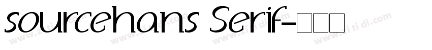 sourcehans Serif字体转换